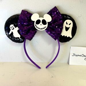 NEW Disney Ears Jack Skellington, Nightmare Minnie Mouse ears! Mickey Ea…